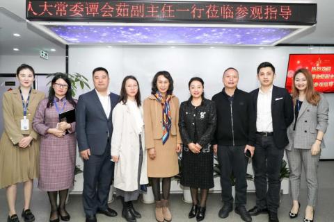 罗湖区人大常委副主任谭会茹一行莅临亿万28调研